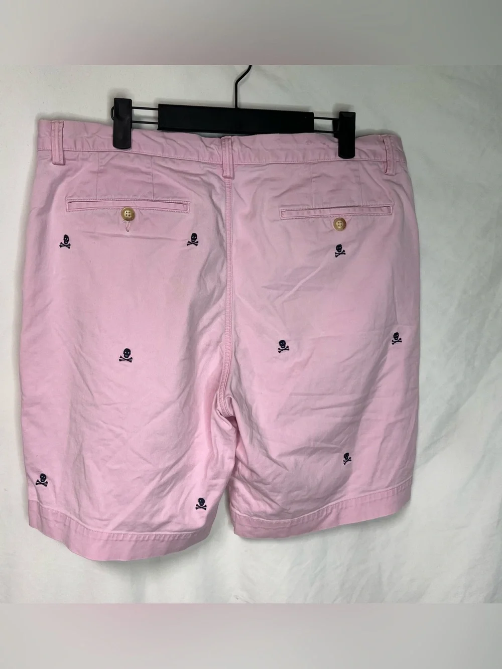 Polo Ralph Lauren Skull Crossbones All Over Print Shorts Mens 34 Pink
